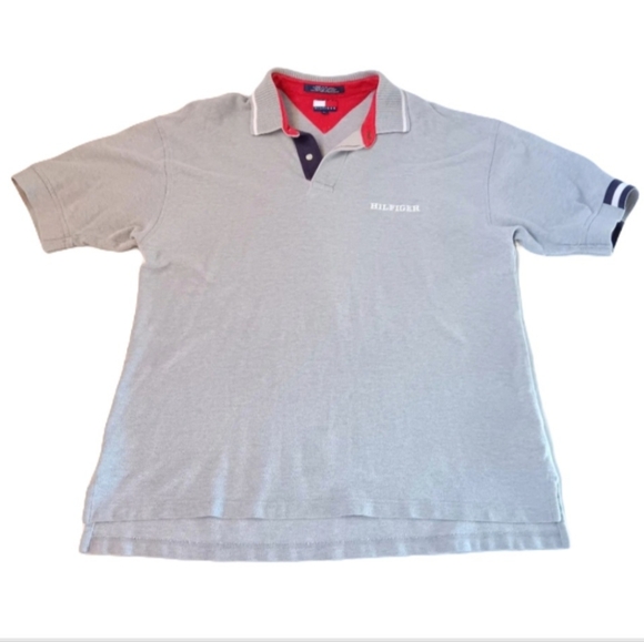 Tommy Hilfiger Other - Tommy Hilfiger Gray Polo Shirt | EUC| Ribbed Collar